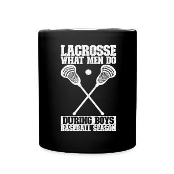 Lacrosse - Full Colour Mug - black - Front
