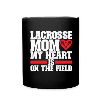Lacrosse - Full Colour Mug - black - Front