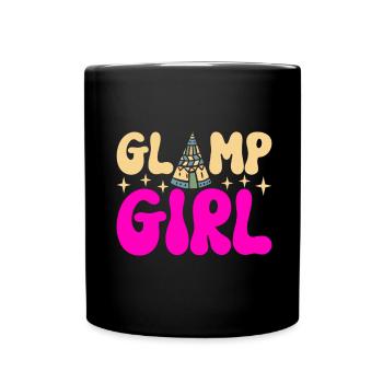 Glamping Glamper - Full Colour Mug - black - Front