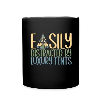 Glamping Glamper - Full Colour Mug - black - Front