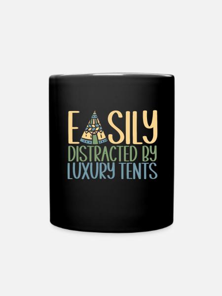 Glamping Glamper - Tasse einfarbig - Schwarz