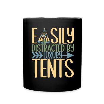 Glamping Glamper - Full Colour Mug - black - Front
