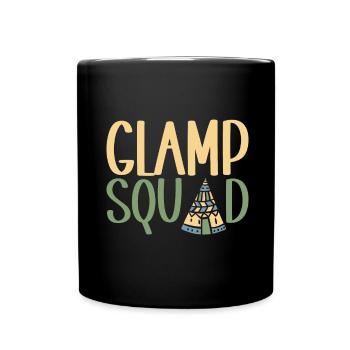 Glamping Glamper - Full Colour Mug - black - Front