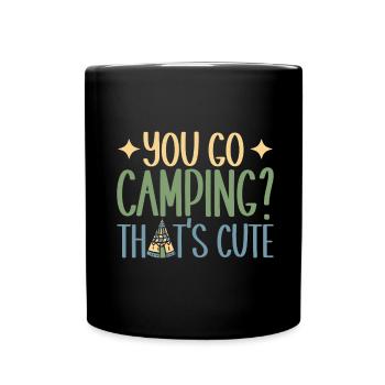 Glamping Glamper - Full Colour Mug - black - Front