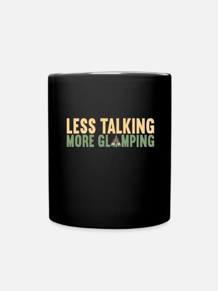 Glamping Glamper - Tasse einfarbig - Schwarz
