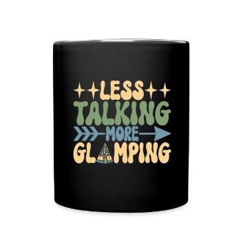 Glamping Glamper - Full Colour Mug - black - Front