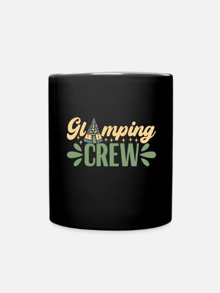 Glamping Glamper - Tasse einfarbig - Schwarz