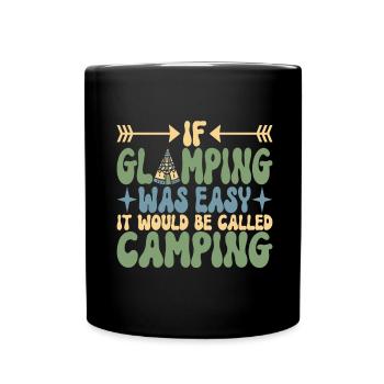 Glamping Glamper - Full Colour Mug - black - Front