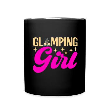 Glamping Glamper - Full Colour Mug - black - Front