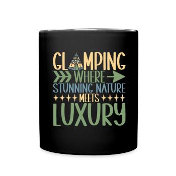 Glamping Glamper - Full Colour Mug - black - Front