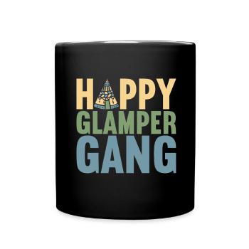 Glamping Glamper - Full Colour Mug - black - Front