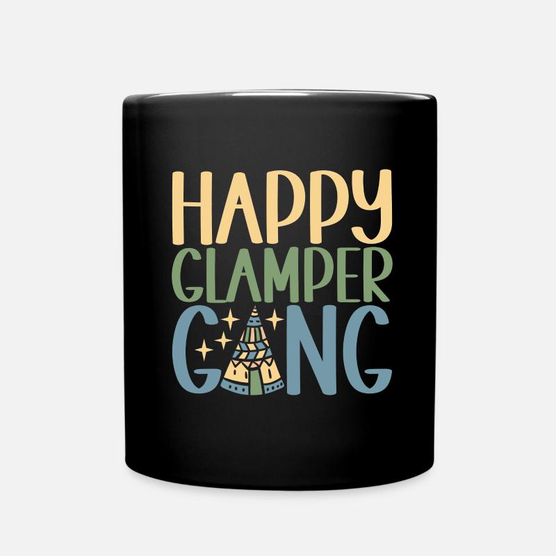 Glamping Glamper - Tasse einfarbig - Schwarz
