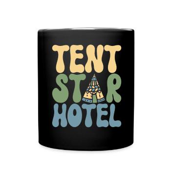 Glamping Glamper - Full Colour Mug - black - Front