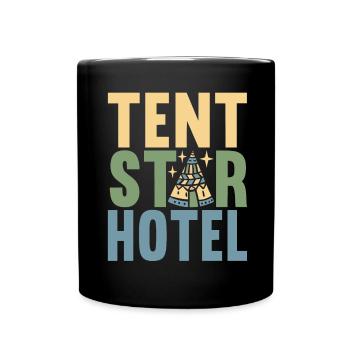 Glamping Glamper - Full Colour Mug - black - Front