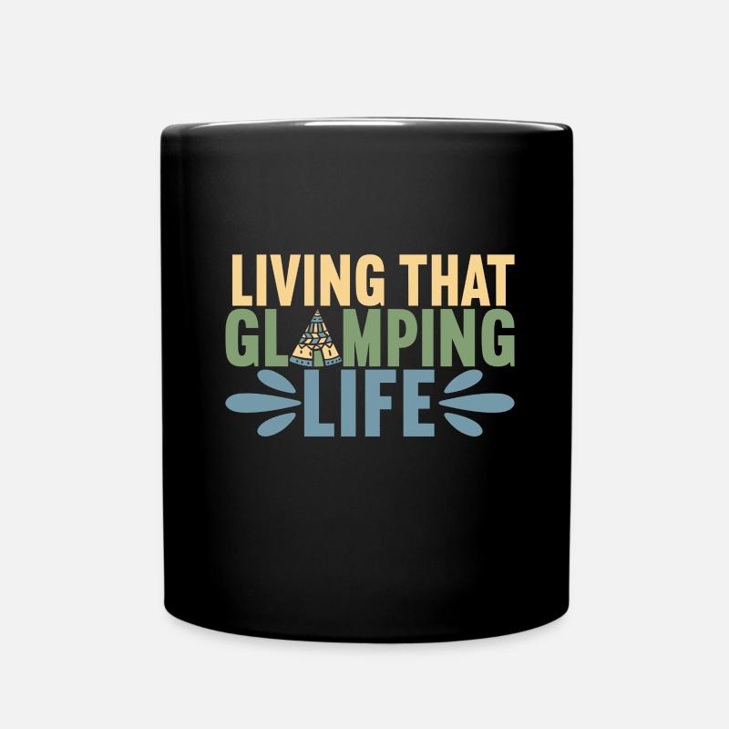 Glamping Glamper - Tasse einfarbig - Schwarz