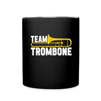 Posaune Trombone - Tasse einfarbig - Schwarz - Vorne