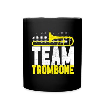 Posaune Trombone - Mug uni - noir - Devant