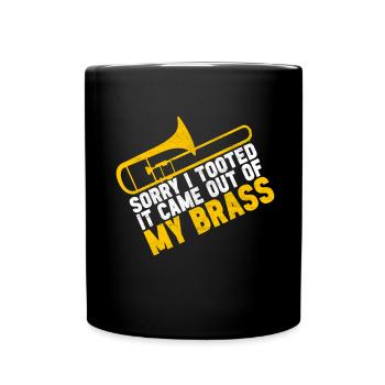 Posaune Trombone - Mug uni - noir - Devant