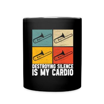 Posaune Trombone - Mug uni - noir - Devant