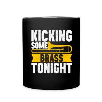 Posaune Trombone - Mug uni - noir - Devant