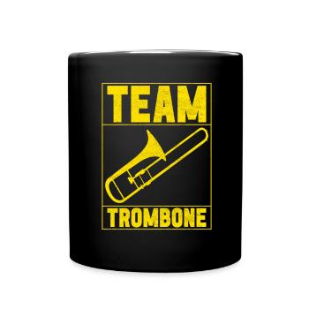 Posaune Trombone - Mug uni - noir - Devant
