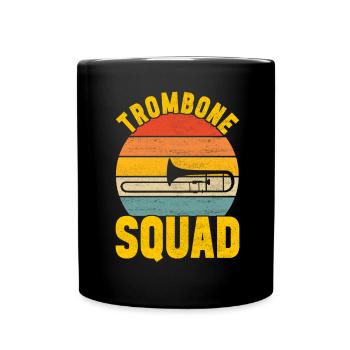 Posaune Trombone - Tasse einfarbig - Schwarz - Vorne