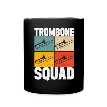 Posaune Trombone - Mug uni - noir - Devant