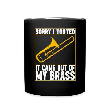 Posaune Trombone - Mug uni - noir - Devant