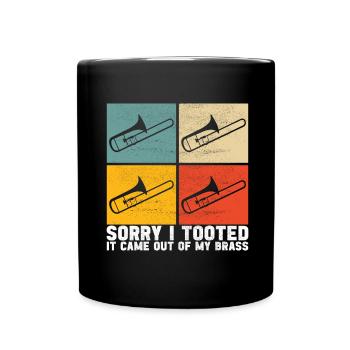 Posaune Trombone - Mug uni - noir - Devant