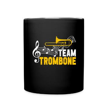 Posaune Trombone - Mug uni - noir - Devant