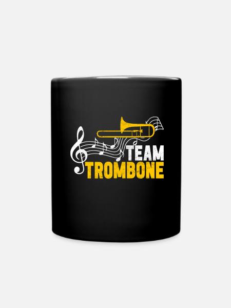 Posaune Trombone - Tasse einfarbig - Schwarz