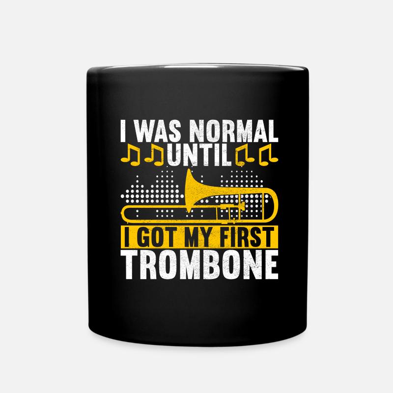 Posaune Trombone - Tasse einfarbig - Schwarz