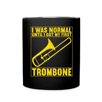 Posaune Trombone - Mug uni - noir - Devant