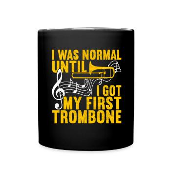 Posaune Trombone - Mug uni - noir - Devant