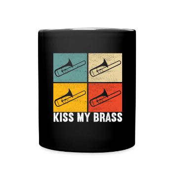 Posaune Trombone - Mug uni - noir - Devant