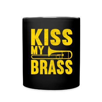 Posaune Trombone - Mug uni - noir - Devant