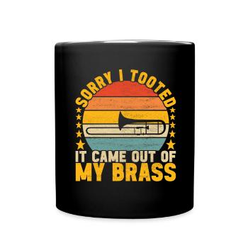 Posaune Trombone - Mug uni - noir - Devant