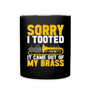 Posaune Trombone - Mug uni - noir - Devant