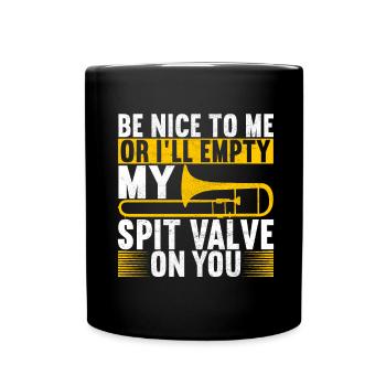 Posaune Trombone - Mug uni - noir - Devant