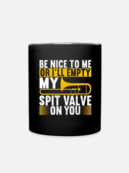 Posaune Trombone - Tasse einfarbig - Schwarz