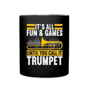 Posaune Trombone - Mug uni - noir - Devant