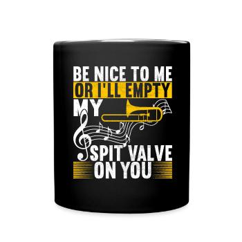 Posaune Trombone - Mug uni - noir - Devant