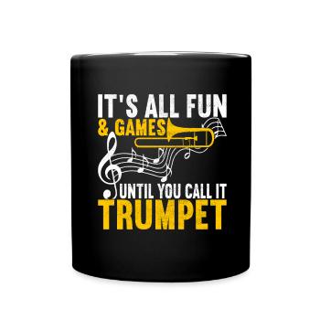 Posaune Trombone - Mug uni - noir - Devant