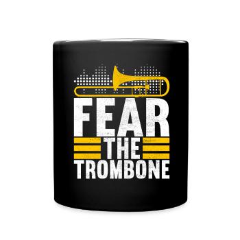 Posaune Trombone - Mug uni - noir - Devant