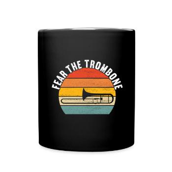 Posaune Trombone - Mug uni - noir - Devant