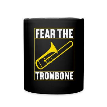 Posaune Trombone - Mug uni - noir - Devant