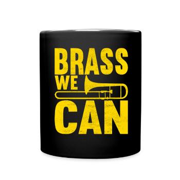 Posaune Trombone - Tasse einfarbig - Schwarz - Vorne