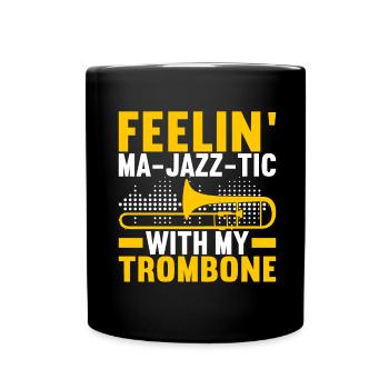 Posaune Trombone - Mug uni - noir - Devant
