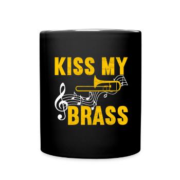 Posaune Trombone - Mug uni - noir - Devant