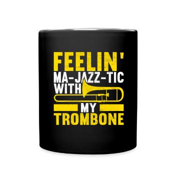 Posaune Trombone - Mug uni - noir - Devant